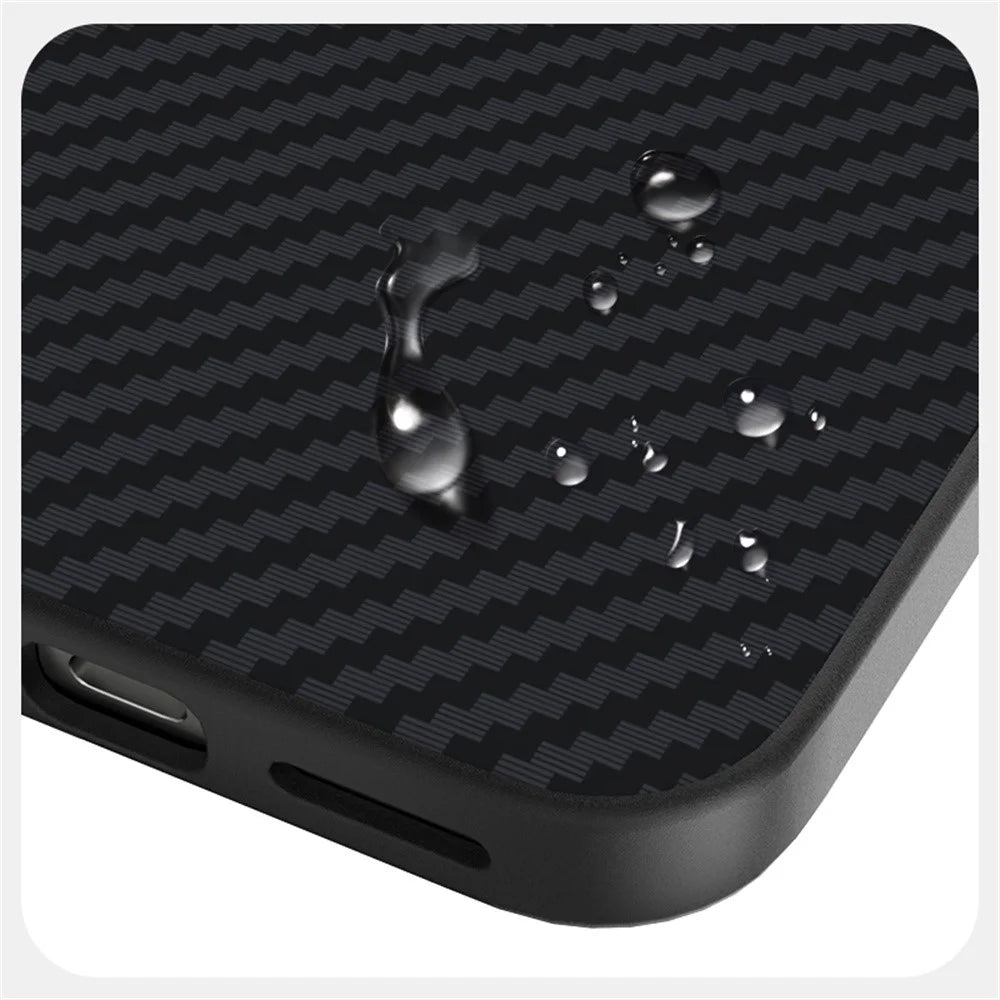 ABEEL For Google Pixel 10 Pro  /  Pixel 10 Magnetic Case Carbon Fiber Texture Back Cover - Black - 4