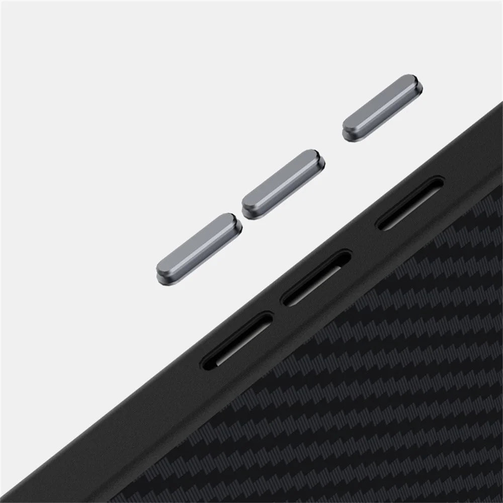 ABEEL For Google Pixel 10 Pro  /  Pixel 10 Magnetic Case Carbon Fiber Texture Back Cover - Black - 5