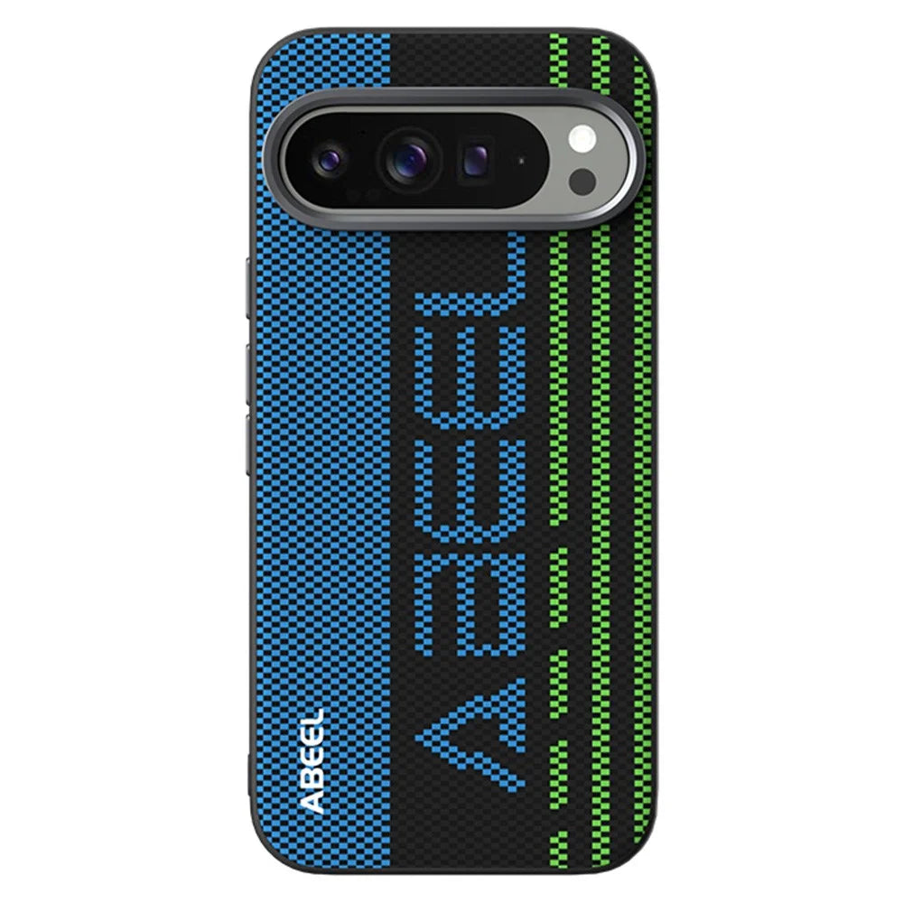 ABEEL For Google Pixel 10 Pro  /  Pixel 10 Magnetic Case Micro-Embossing 6D Printed PC TPU Aluminum Alloy Leather Phone Cover - Outstanding No. 1 - 1