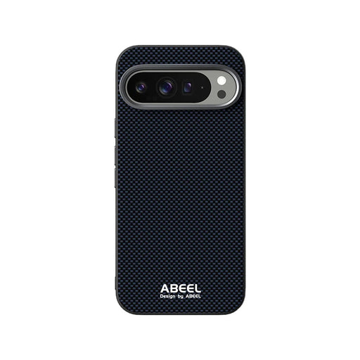 ABEEL For Google Pixel 10 Pro  /  Pixel 10 Magnetic Case Printed PC TPU Aluminum Alloy Leather Phone Cover - Black - 1