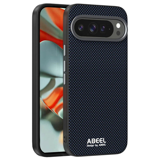 ABEEL For Google Pixel 10 Pro  /  Pixel 10 Magnetic Case Printed PC TPU Aluminum Alloy Leather Phone Cover - Black - 2