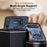 For iPhone Air Case Ring Holder Kickstand PC + TPU Shockproof Phone Cover - Navy Blue - 4