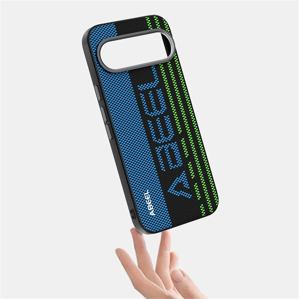 ABEEL For Google Pixel 10 Pro XL Magnetic Case Micro-Embossing 6D Printed PC TPU Aluminum Alloy Leather Phone Cover - Outstanding No. 1 - 3