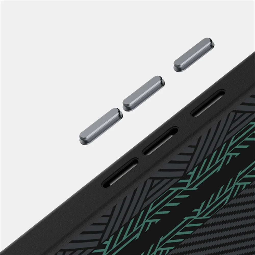 ABEEL For Google Pixel 10 Pro XL Magnetic Case PC + TPU + Aluminum Alloy + PU Leather Slim Phone Back Cover - Texture 2 - 5
