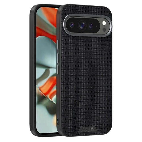 ABEEL For Google Pixel 10 Pro XL Magnetic Case Textured Micro-Embossing Back Cover - Black - 1