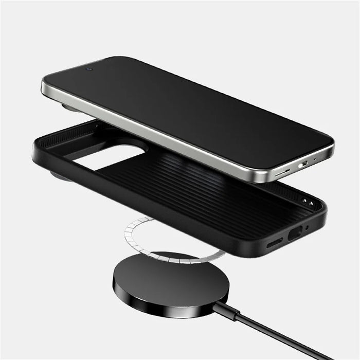 ABEEL For Google Pixel 10 Pro XL Magnetic Case Textured Micro-Embossing Back Cover - Black - 7