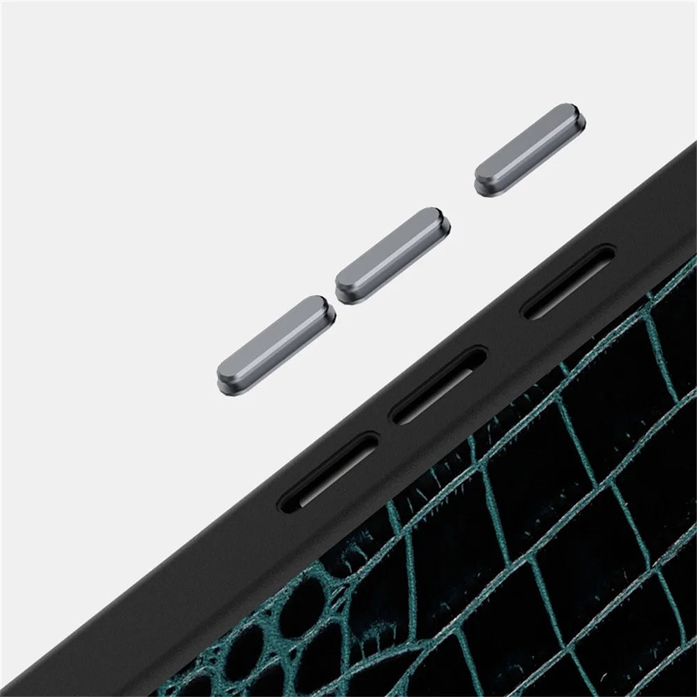 ABEEL For Google Pixel 10 Pro XL Magnetic Case Crocodile Texture Micro-Embossing Back Cover - Green - 5