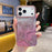 For iPhone 18 Pro / 17  Pro Case 3D Butterfly TPU Phone Cover with Gradient Glitter Paper - Pink - 2