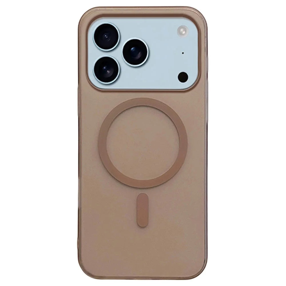 For iPhone 17 Pro Case Compatible with MagSafe Precise Cutouts Matte PC Phone Cover - Desert Gold - 1