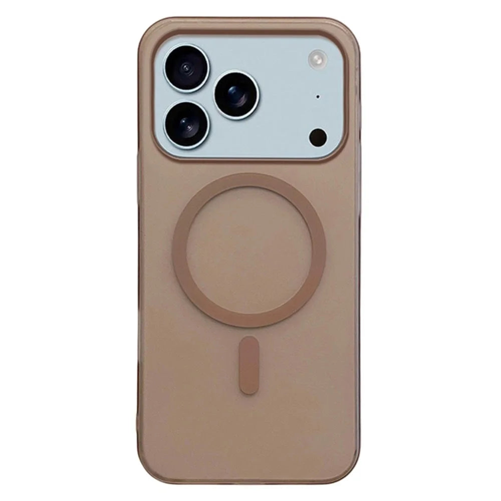 For iPhone 17 Pro Max Case Compatible with MagSafe Precise Cutouts Matte PC Phone Cover - Desert Gold - 1