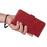 For Samsung Galaxy S23+ Calf Texture Shockproof PU Leather Case Magnetic Clasp Wallet Stand Phone Cover - Red - 7