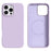 For iPhone 16 Pro Max Case Compatible with MagSafe Liquid Silicone + PC Phone Cover - Light Purple - 1