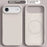 For iPhone Air Case Compatible with MagSafe Liquid Silicone + PC Phone Cover - Antique White - 2
