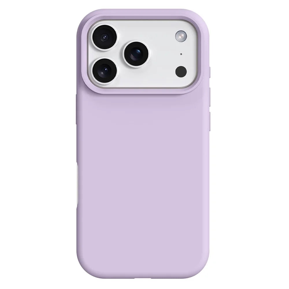 For iPhone 18 Pro Max / 17 Pro Max Case Compatible with MagSafe Liquid Silicone + PC Phone Cover - Light Purple - 1