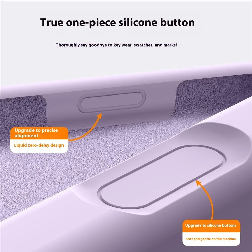 For iPhone 18 Pro Max / 17 Pro Max Case Compatible with MagSafe Liquid Silicone + PC Phone Cover - Light Purple - 7