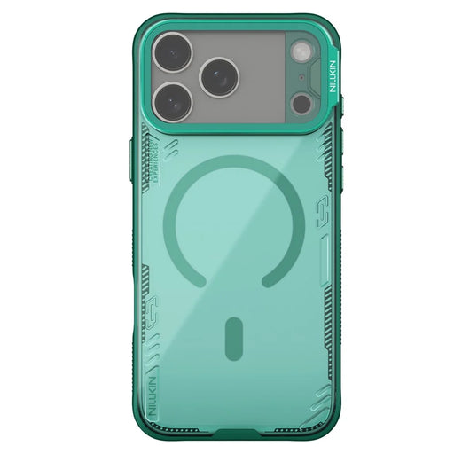 NILLKIN Iceblade CamProp For iPhone 18 Pro Max / 17 Pro Max Magnetic Case Clear Lens Lid Kickstand PC TPU Phone Cover - Green - 1