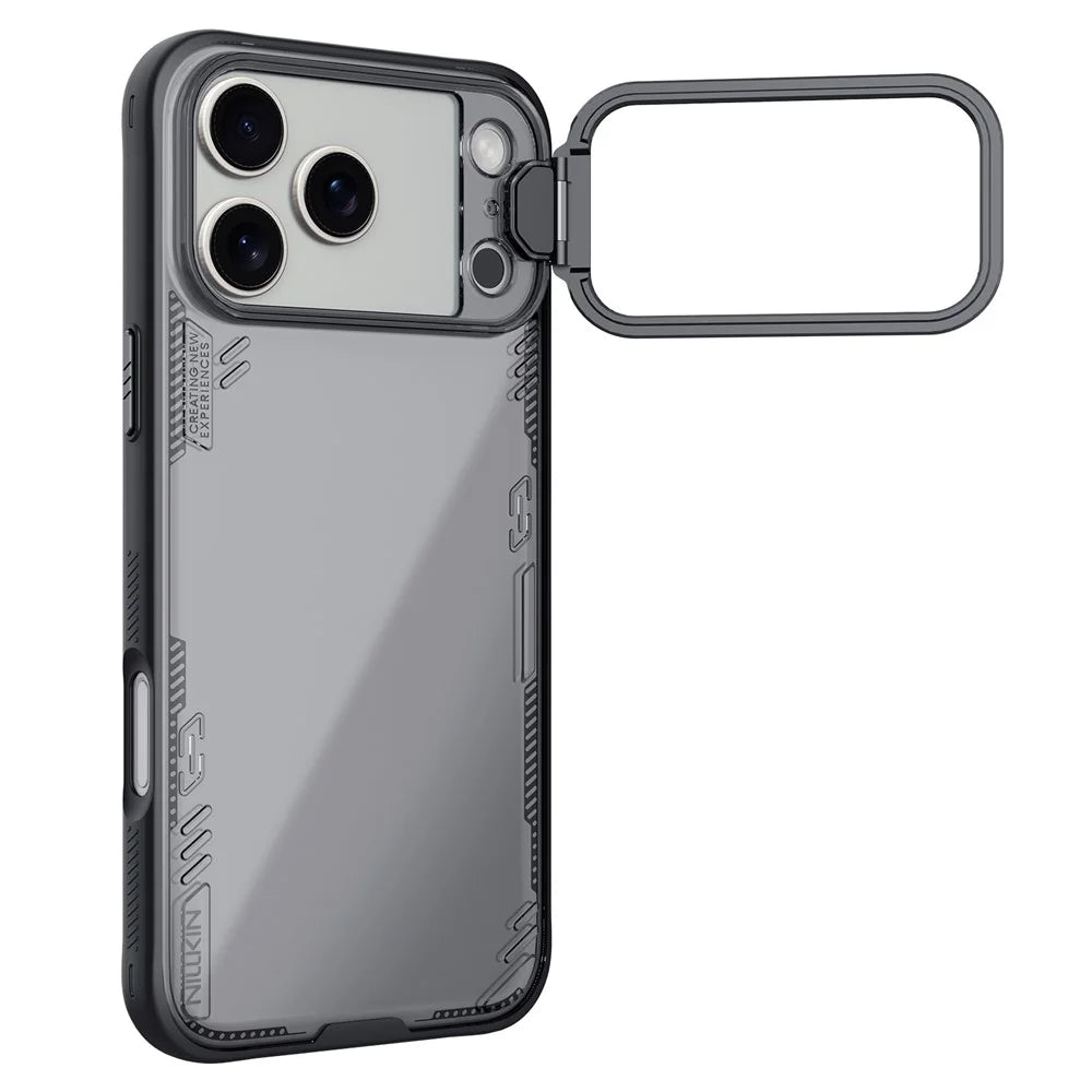 NILLKIN Iceblade CamProp For iPhone 18 Pro Max / 17 Pro Max Case Clear Lens Lid Kickstand PC TPU Phone Cover - 4