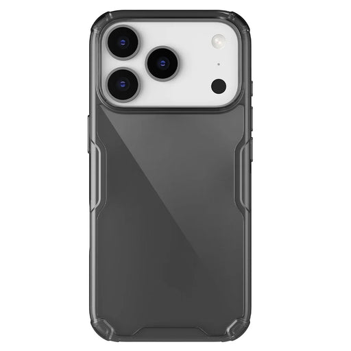 NILLKIN Nature Pro Series For iPhone 18 Pro / 17 Pro Case PC + TPU Anti-Scratch Clear Back Cover - Grey - 1