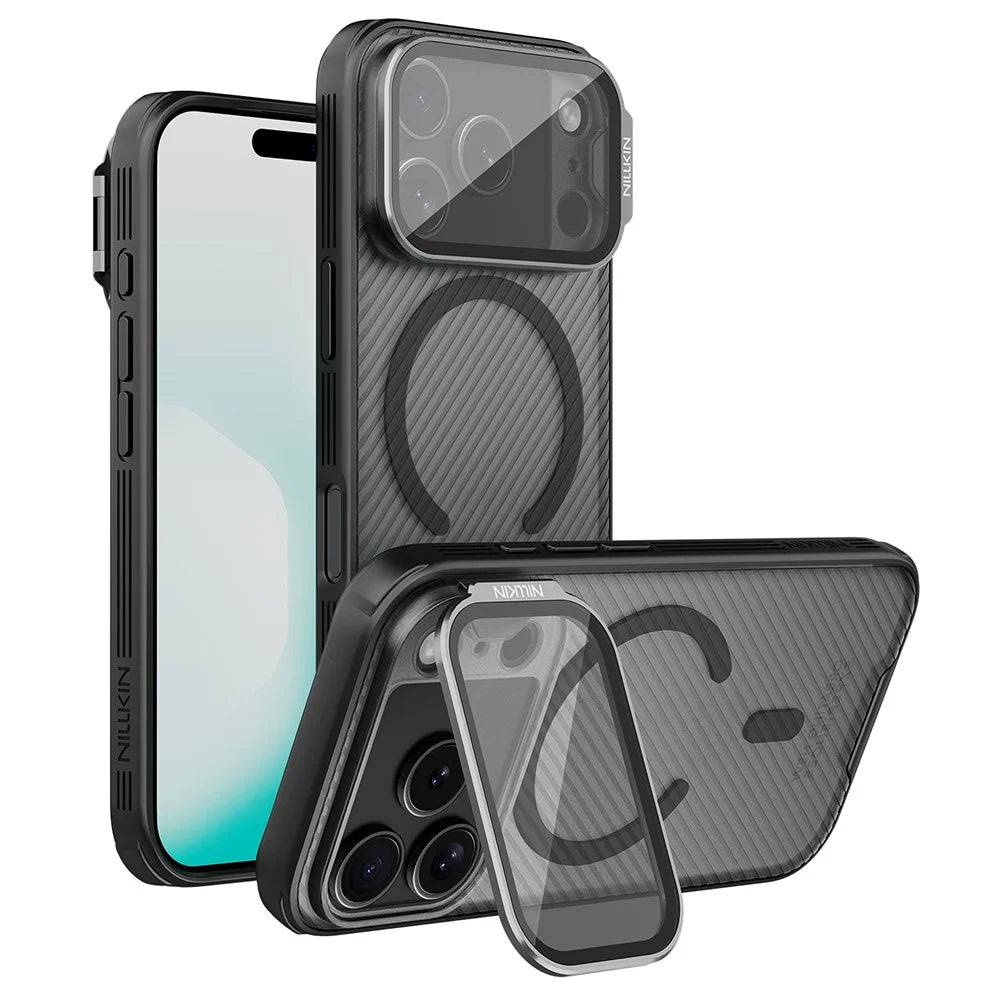 NILLKIN Camshield Prop Magnetic Series for iPhone 18 Pro / 17 Pro Case Clear Lens Lid PC TPU Phone Back Cover - 1