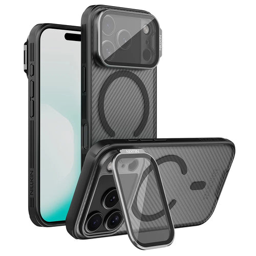 NILLKIN Camshield Prop Magnetic Series for iPhone 18 Pro / 17 Pro Case Clear Lens Lid PC TPU Phone Back Cover - 1
