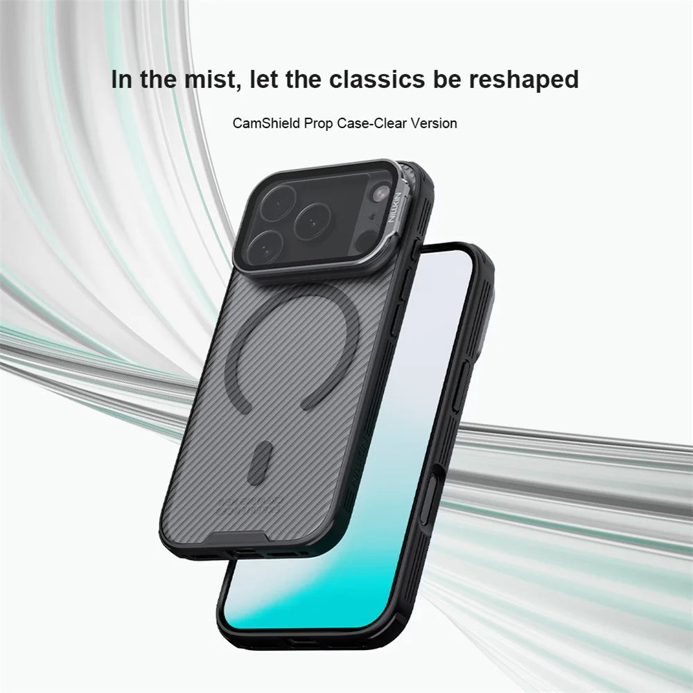 NILLKIN Camshield Prop Magnetic Series for iPhone 18 Pro / 17 Pro Case Clear Lens Lid PC TPU Phone Back Cover - 6