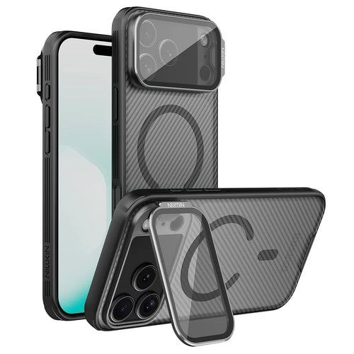 NILLKIN CamShield Prop Magnetic Series For iPhone 18 Pro Max / 17 Pro Max Case TPU PC Phone Cover with Clear Camera Lid - 1