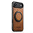 SUTENI G3 For iPhone Air Case Compatible with MagSafe Waxy Texture Rotating Kickstand Leather Phone Back Cover - Brown - 3