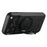 SUTENI G3 For iPhone 17 Pro Case Compatible with MagSafe Waxy Texture Rotating Kickstand Leather Phone Back Cover - Black - 3