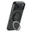SUTENI G3 For iPhone 17 Pro Max Magnetic Case Rotating Kickstand Carbon Fiber Texture Leather Phone Back Cover - 2