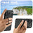 SUTENI G3 For iPhone 17 Pro Max Magnetic Case Rotating Kickstand Carbon Fiber Texture Leather Phone Back Cover - 6