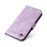 For Samsung Galaxy S23+ Leather Wallet Cases Skin Touch Phone Cover Stand with Strap - Purple - 5