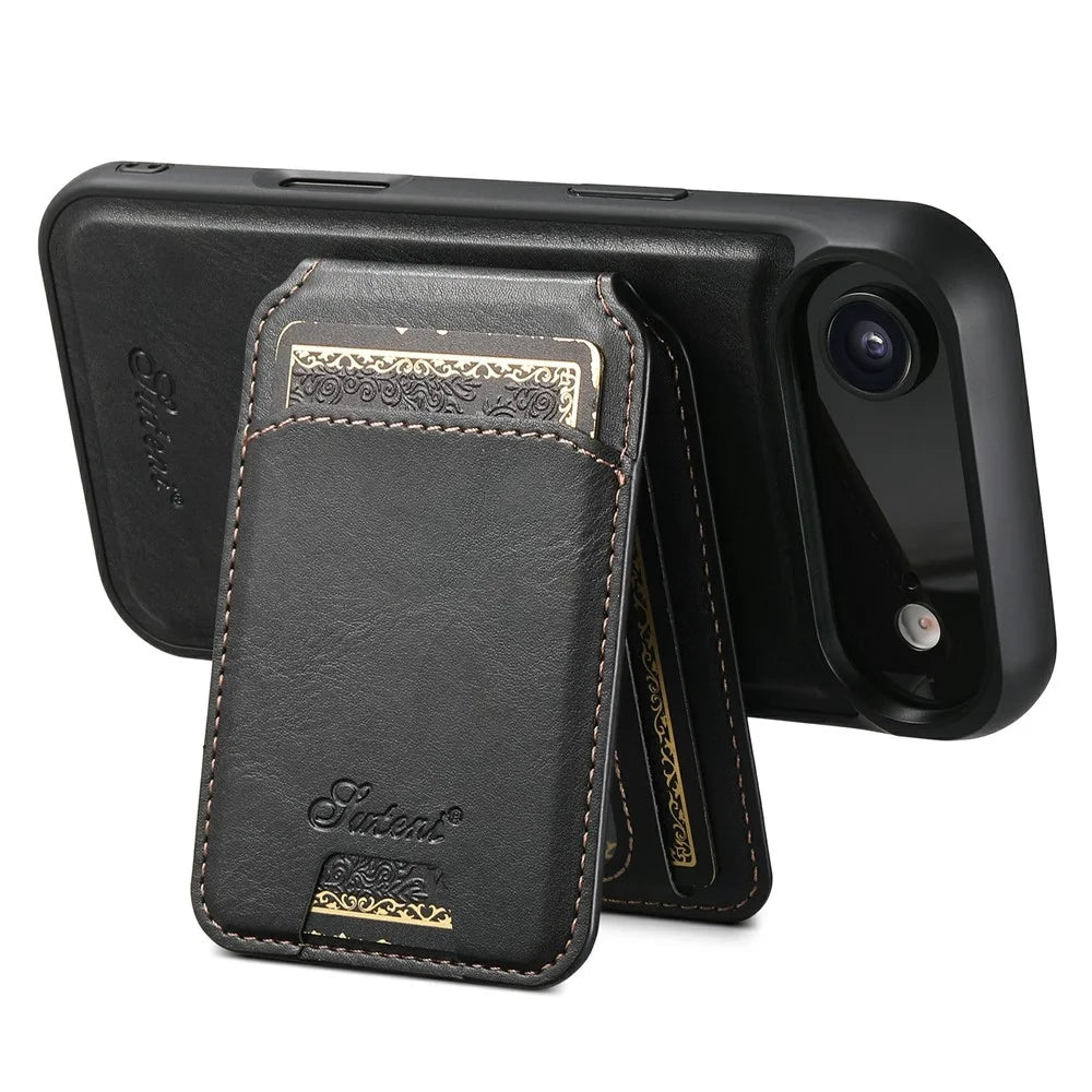 SUTENI H15 For iPhone Air Case Compatible with MagSafe Detachable Card Holder Phone Cover - Black - 3