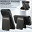 SUTENI H16 For iPhone 17 Pro Case Compatible with MagSafe Kickstand Phone Cover Detachable Card Holder - Black - 5