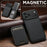 SUTENI H16 For iPhone 17 Pro Case Compatible with MagSafe Kickstand Phone Cover Detachable Card Holder - Black - 7