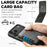 SUTENI For iPhone 17 Pro Max Case Compatible with MagSafe Card Holder Kickstand Phone Cover - Black - 6