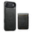 SUTENI For iPhone Air Case Compatible with MagSafe Card Holder Kickstand Phone Cover - Black - 1