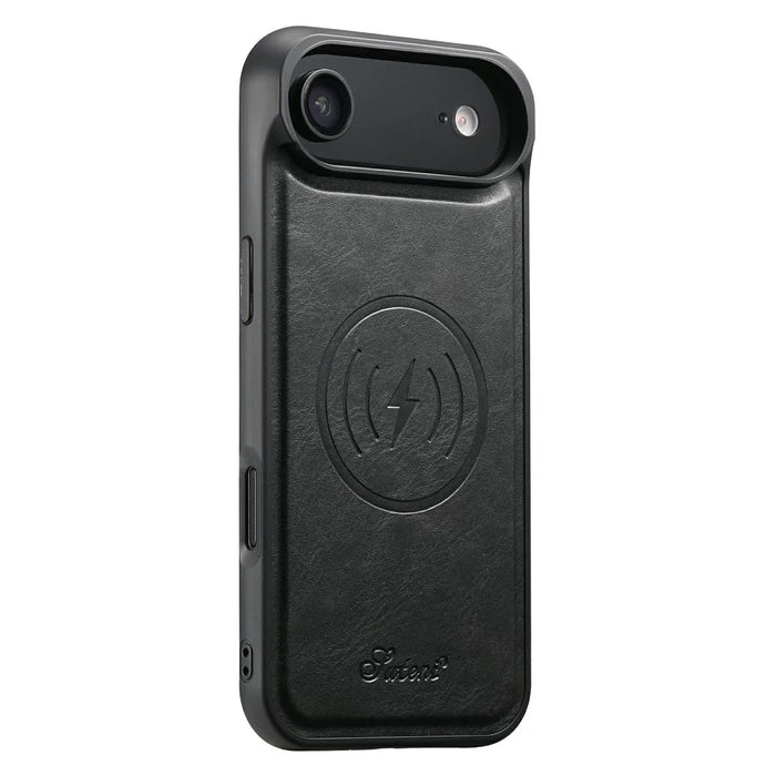 SUTENI For iPhone Air Case Compatible with MagSafe Card Holder Kickstand Phone Cover - Black - 5
