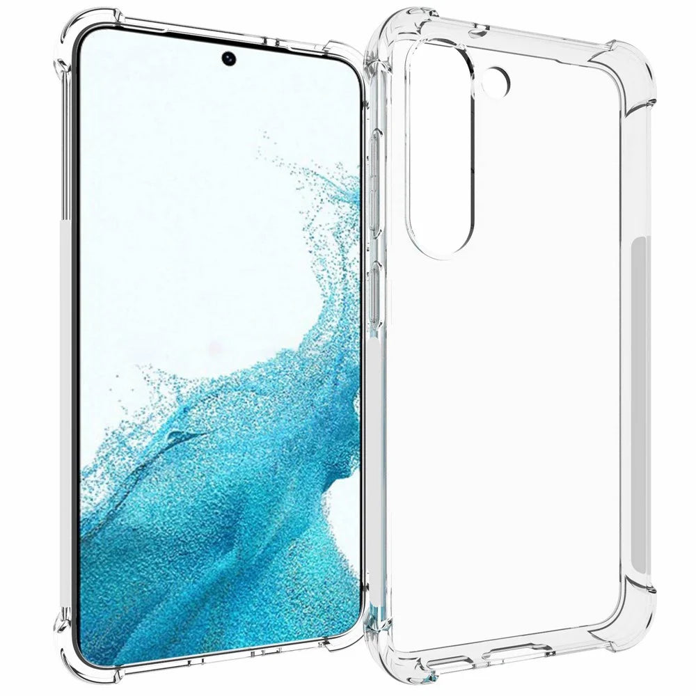 For Samsung Galaxy S23+ TPU Phone Case Drop Protection Mobile Phone Shell Shockprook Anti-scratch Textured HD Clear Cover - 1