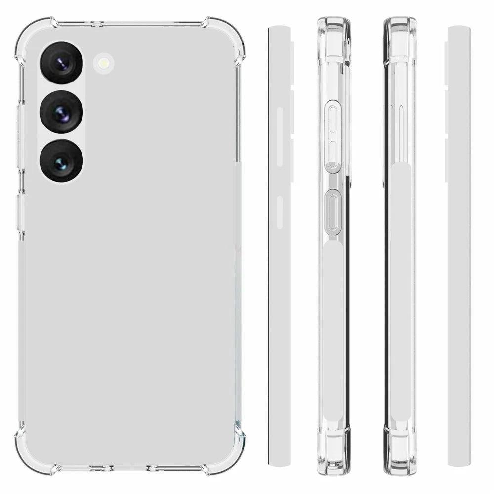 For Samsung Galaxy S23+ TPU Phone Case Drop Protection Mobile Phone Shell Shockprook Anti-scratch Textured HD Clear Cover - 5