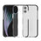 For iPhone 17 Case TPU+TPE Anti-drop Clear Phone Cover - Transparent Black - 1