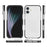 For iPhone 17 Case TPU+TPE Anti-drop Clear Phone Cover - Transparent Black - 5