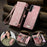 CASEME For Samsung Galaxy A18 5G / A18 4G / A17 5G / A17 4G Phone Cases  008 Leather Cover with Detachable Wallet and Strap - Pink - 4