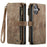 CASEME For iPhone 17 Wallet Case  C30 Leather Phone Cover with 10 Card Holder Zipper Pocket - Brown - 2