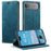 CASEME For iPhone Air Wallet Case  013 Series PU Leather Phone Cover Stand - Blue - 1