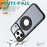 For iPhone 17 Pro Clear Back Case Rotating Kickstand TPU + PC Phone Cover Compatible with MagSafe - Black - 3