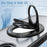 For iPhone Air Clear Back Case Rotating Kickstand TPU + PC Phone Cover Compatible with MagSafe - Black - 5