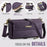 CASEME For Samsung Galaxy A18 5G / A18 4G / A17 5G / A17 4G Case  C39 RFID Blocking Zipper Wallet Stand Leather Cover with Strap - Purple - 4