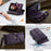 CASEME For Samsung Galaxy A18 5G / A18 4G / A17 5G / A17 4G Case  C39 RFID Blocking Zipper Wallet Stand Leather Cover with Strap - Purple - 6