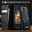 CASEME For iPhone 17 Case  C49 Compatible with MagSafe RFID Blocking Detachable Wallet Leather Phone Cover - Black - 7