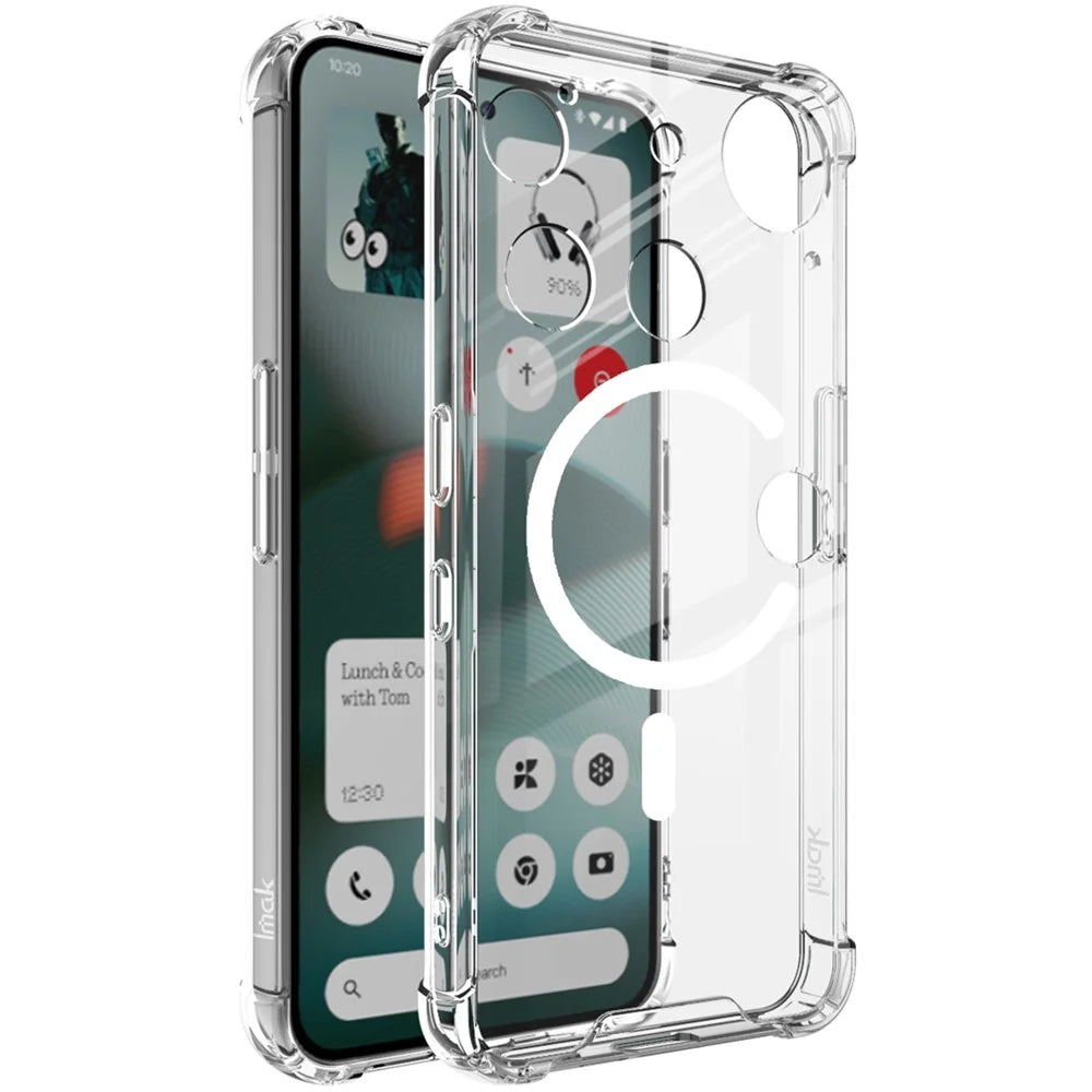 IMAK For Nothing Phone (3) 5G Magnetic Case Shockproof PC TPU Clear Phone Cover - 1